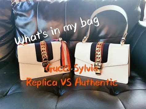 WHAT'S IN MY BAG/Gucci Sylvie Review/ REAL FAKE 